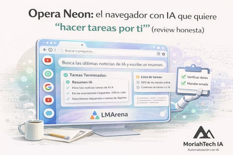 Opera Neon: el navegador con IA que quiere “hacer tareas por ti” (review honesta)