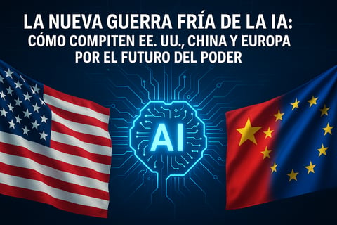 La nueva guerra fría de la IA: cómo compiten EE. UU., China y Europa por el futuro del poder