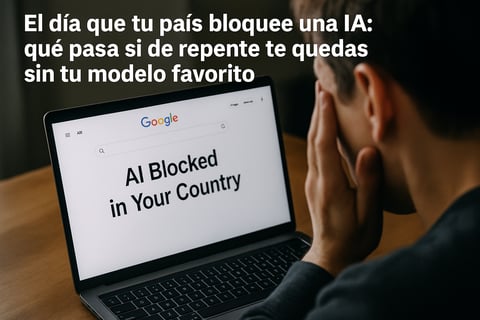 El día que tu país bloquee una IA: qué pasa si de repente te quedas sin tu modelo favorito