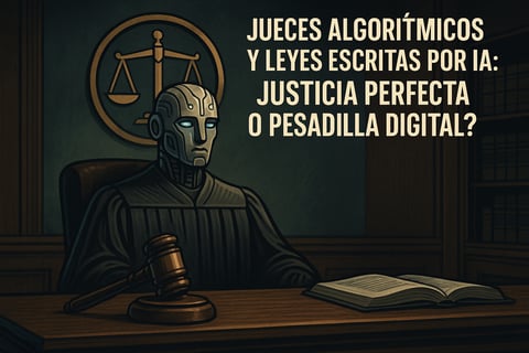 Jueces algorítmicos y leyes escritas por IA: ¿justicia perfecta o pesadilla digital?