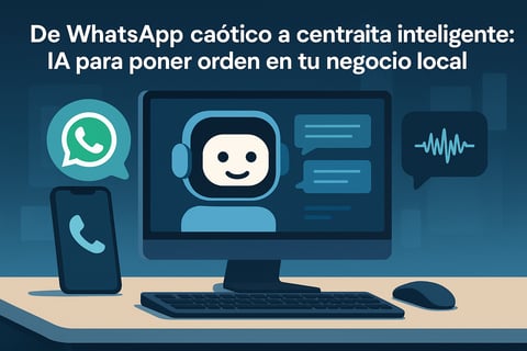 De WhatsApp caótico a centralita inteligente: IA para poner orden en tu negocio local