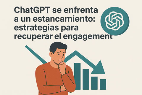 ChatGPT se enfrenta a un estancamiento: estrategias para recuperar el engagement