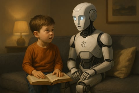 Niños criados por asistentes de IA: la primera generación con tutor digital 24/7