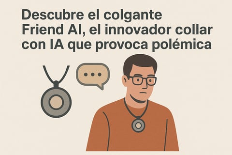 Descubre el colgante Friend AI, el innovador collar con IA que provoca polémica