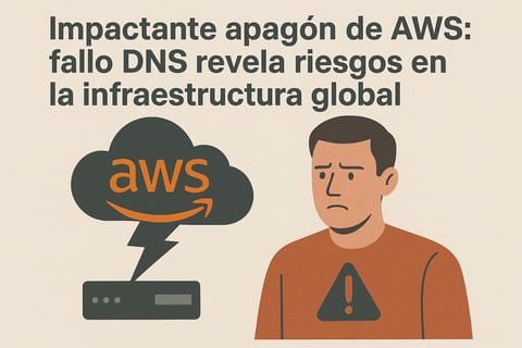 Impactante apagón de AWS: fallo DNS revela riesgos en la infraestructura global