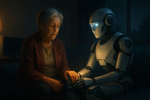 Robots cuidadores y asistentes de IA para mayores: ¿solución o soledad disfrazada?