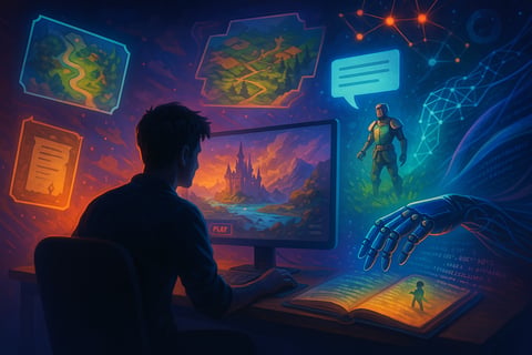 Videojuegos que se escriben solos: mundos, misiones y NPC generados por IA