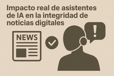Impacto real de asistentes de IA en la integridad de noticias digitales