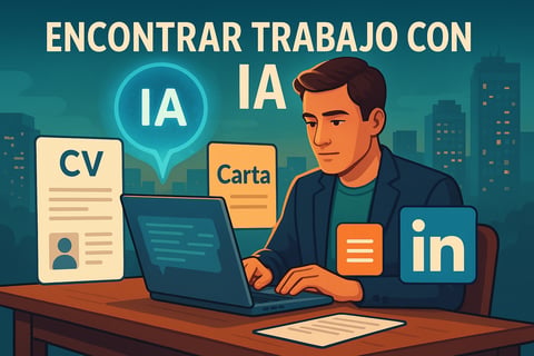 Cómo usar la IA para encontrar trabajo: CV, cartas y perfil de LinkedIn