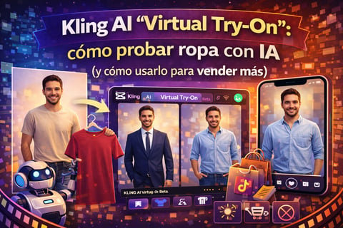 Kling AI “Virtual Try-On”: cómo probar ropa con IA (y cómo usarlo para vender más)