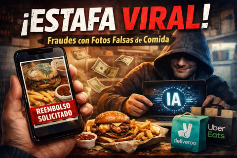 Nueva estafa viral: gente usando IA para “cocinar” fotos falsas y pedir reembolsos en Deliveroo/Uber Eats