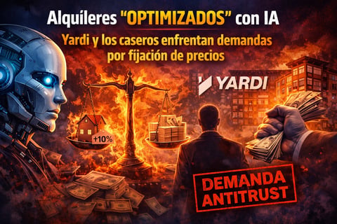 Alquileres “optimizados” con IA: Yardi y los caseros se enfrentan a demandas por fijación de precios