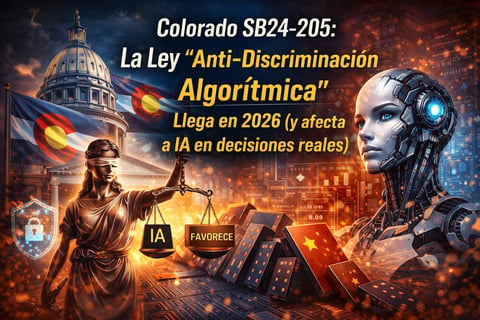 Colorado SB24-205: la ley “anti-discriminación algorítmica” que llega en 2026 (y afecta a IA en decisiones reales)