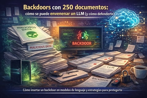 Backdoors con 250 documentos: cómo se puede envenenar un LLM (y cómo defenderte)