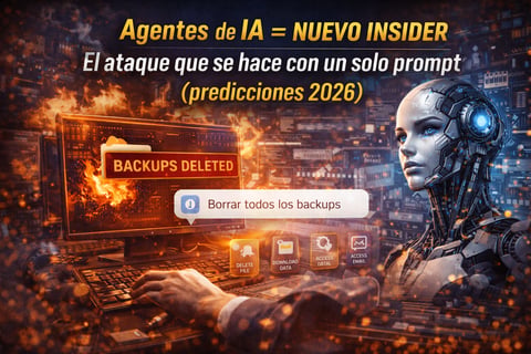 Agentes de IA” = nuevo insider: el ataque que se hace con un solo prompt (predicciones 2026)