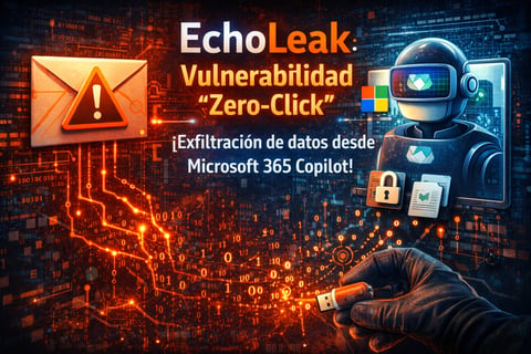 EchoLeak: la vulnerabilidad “zero-click” que exfiltra datos desde Microsoft 365 Copilot (sin tocar nada)