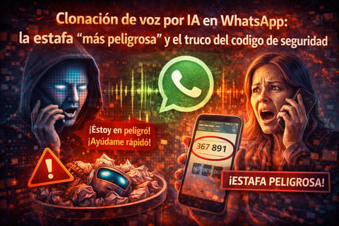 Clonación de voz por IA en WhatsApp: la estafa “más peligrosa” y el truco del código de seguridad