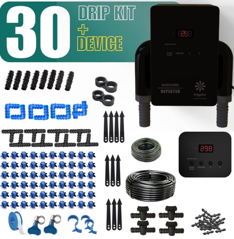 buy irrigator bundle repeater Timer with 30 Plants Drip Kit