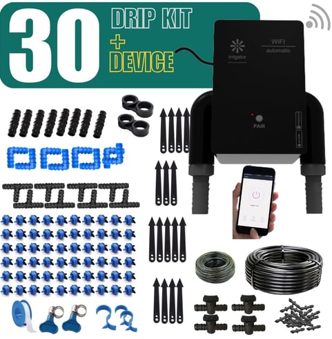 buy irrigator bundle Wifi Remote Timer with 30 Plants Drip Kit