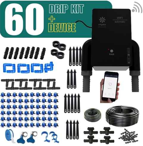 buy irrigator bundle Wifi Remote Timer with 60 Plants Drip Kit