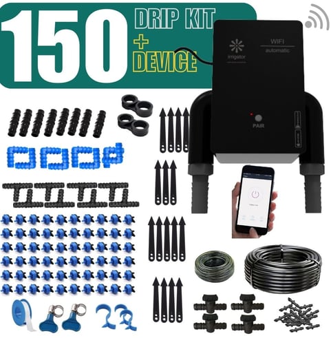 buy irrigator bundle Wifi Remote Timer with 150 Plants Drip Kit