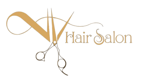 V V HAIR SALON logo