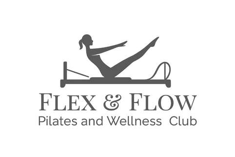 flex and flow pilates and wellness club logo