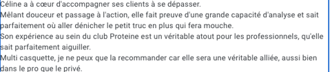 Avis client céline FOLLY