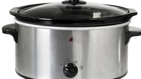 a crock potted in a slow cooker