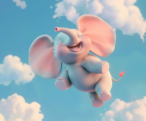 The flying elephant
