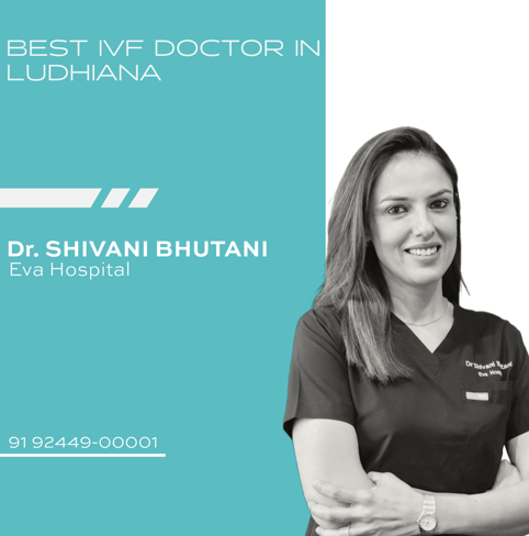 An illustration presenting Dr. Shivani Bhutani as Ludhiana’s premier IVF doctor