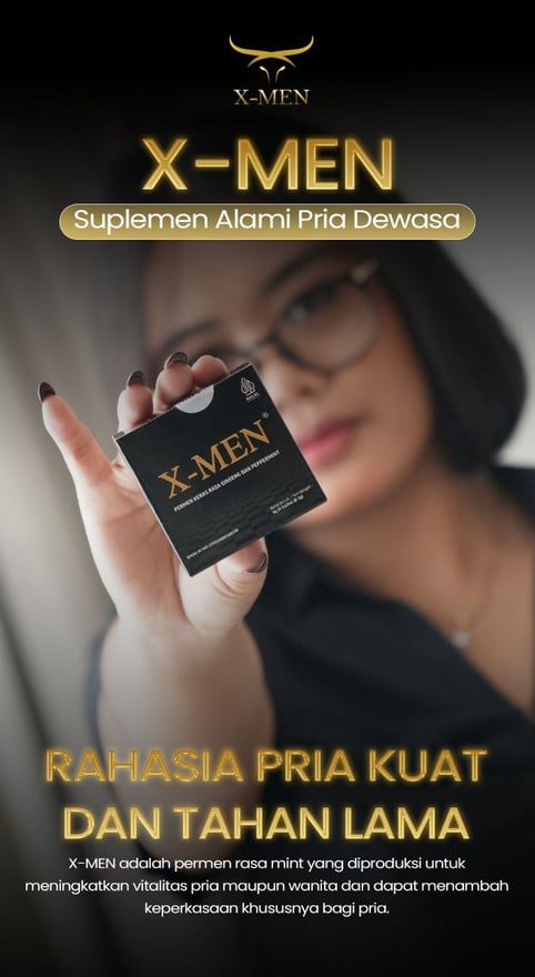 Permen xmen atau permen x-men untuk stamina pria maupun wanita.