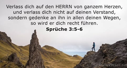 Verlass Dich auf den Herrn