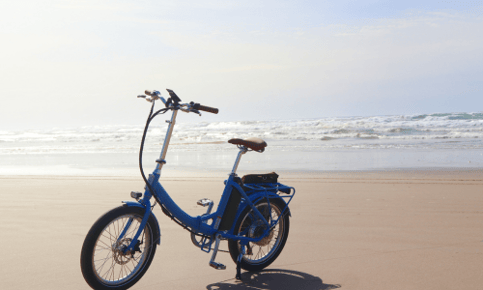 blue bicycle