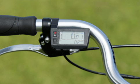 e-bike with speedometer
