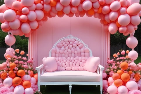 Décoration événement, ballons, arches de ballons, backdrops, lettres lumineuses