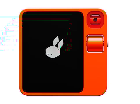 a cell phone with a rabbit on it