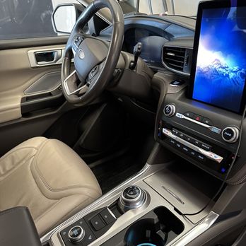 Interior Detailing Image “Deep interior car detailing with steam cleaning and vacuuming of seats"