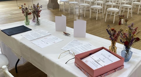 Wedding Ceremony Planned And Ready To Be Performed By David Allbutt Ceremonies