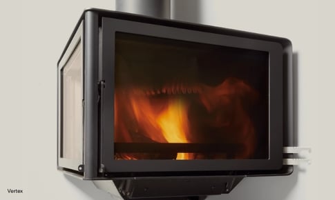 CHIMENEA DE LEÑA ROCAL MODELO VERTEX