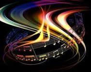 a colorful music note with music notes and notes