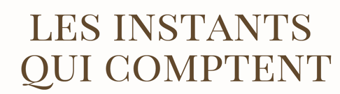 Les instants qui comptent logo