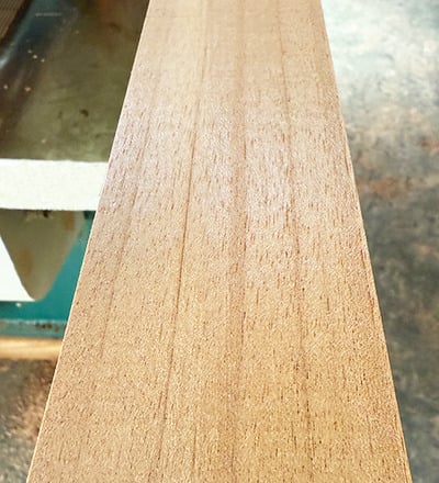 a shutter frame sanded four times to perfection