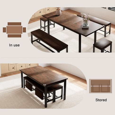 extandable dining table set