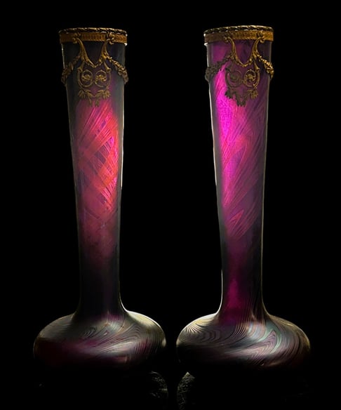 Paire de vases Loetz