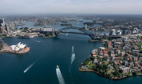 aerial view of sydney