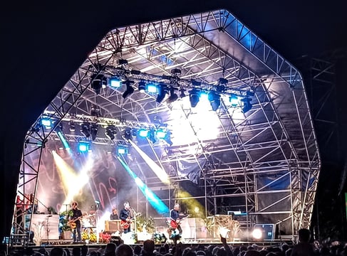 Noel Gallagher - live at Caldicot Castle in 2023 - on stage - Music in Wales - Nick Langston