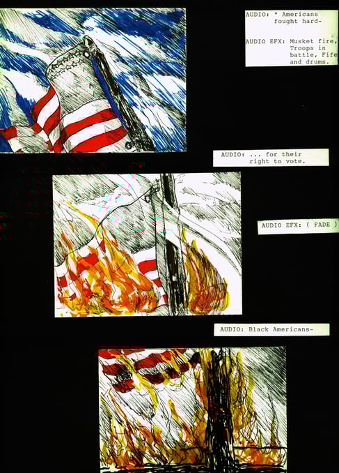 PSA racism storyboard - temperedworks