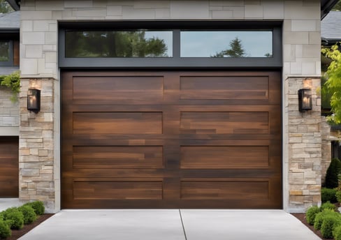 wood garage door kingsburg