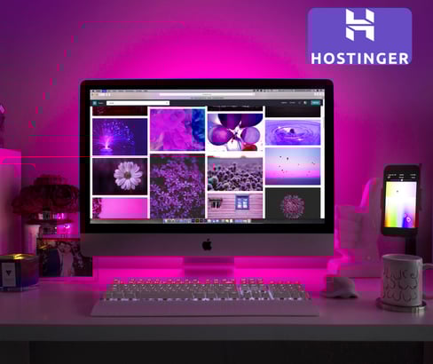a computer monitor screen with a desktop computer and a keyboard